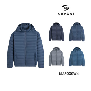 Áo Phao Nam SAVANI Chần Bông Siêu Nhẹ, Áo Phao Nam Có Mũ, Có Thể Tháo Rời, Có Khóa Ẩn MAP006W4