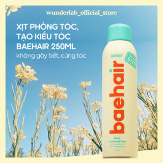 Keo xịt phồng tóc và tạo kiểu tóc hỗ trợ kiềm dầu Baehair Booster 150ml Không gây bết