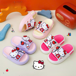 Dép Lê Hello Kitty Cho Bé Gái, Chất liệu Eva Cao Cấp Siêu Nhẹ Êm Chân Chống Trơn Trượt Họa Tiết Đáng Yêu