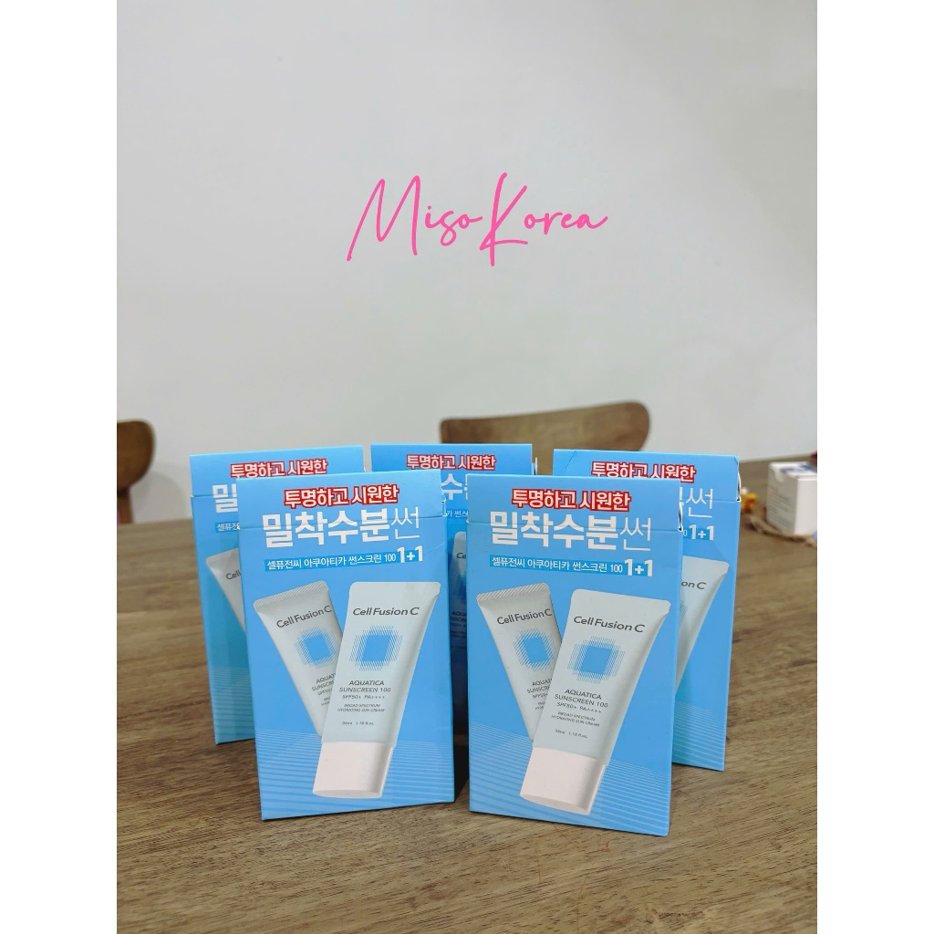 [Oliveyoung 1+1] Bill Hàn Kem chống nắng CELL FUSION C Aquatica Sunscreen 100 SPF50