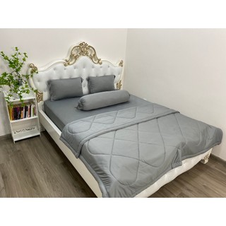 {SP3} 16 MÀU -  BỘ GA GỐI MỀN THUN TRƠN  ( 5 MÓN GỒM 1 GA BỌC + 2 VỎ GỐI NẰM+ 1 VỎ GỐI ÔM+ 1 MỀN)