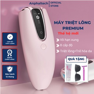 Máy Triệt Lông PREMIUM, Máy Triệt Lông Vĩnh Viễn 8 Cấp Độ Mini IPL Cầm Tay Tại Nhà, Vô Hạn Xung,Trẻ Hóa Da- BH 12 Tháng