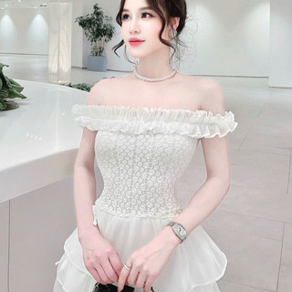 Váy tơ chun quây xòe