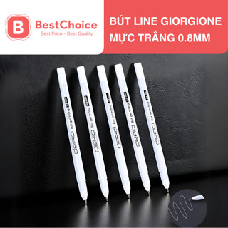 Bút Line Đi Nét Mực Trắng, Nét Mực 0.8mm
