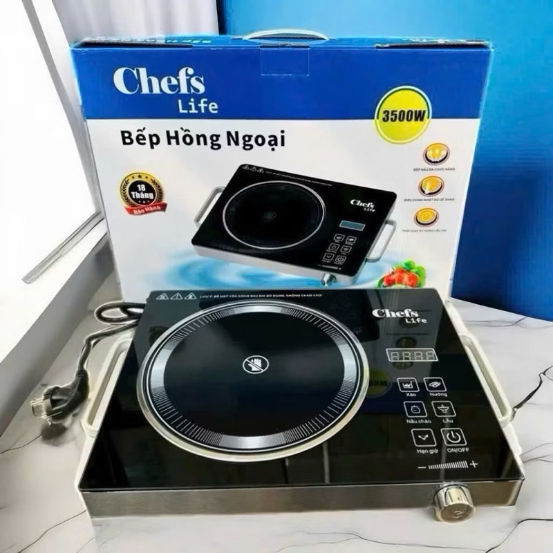 BẾP HỒNG NGOẠI ĐƠN CHEFS LIFE, BẾP HỒNG NGOẠI CÔNG SUẤT LỚN DÙNG CHO CÁC LOẠI NỒI