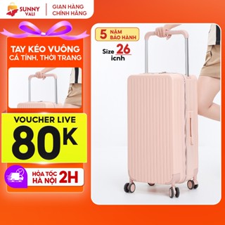 Vali kéo du lịch SUNNY LUNA chính hãng size 26 inch, Vali thời trang kí gửi chống va đập