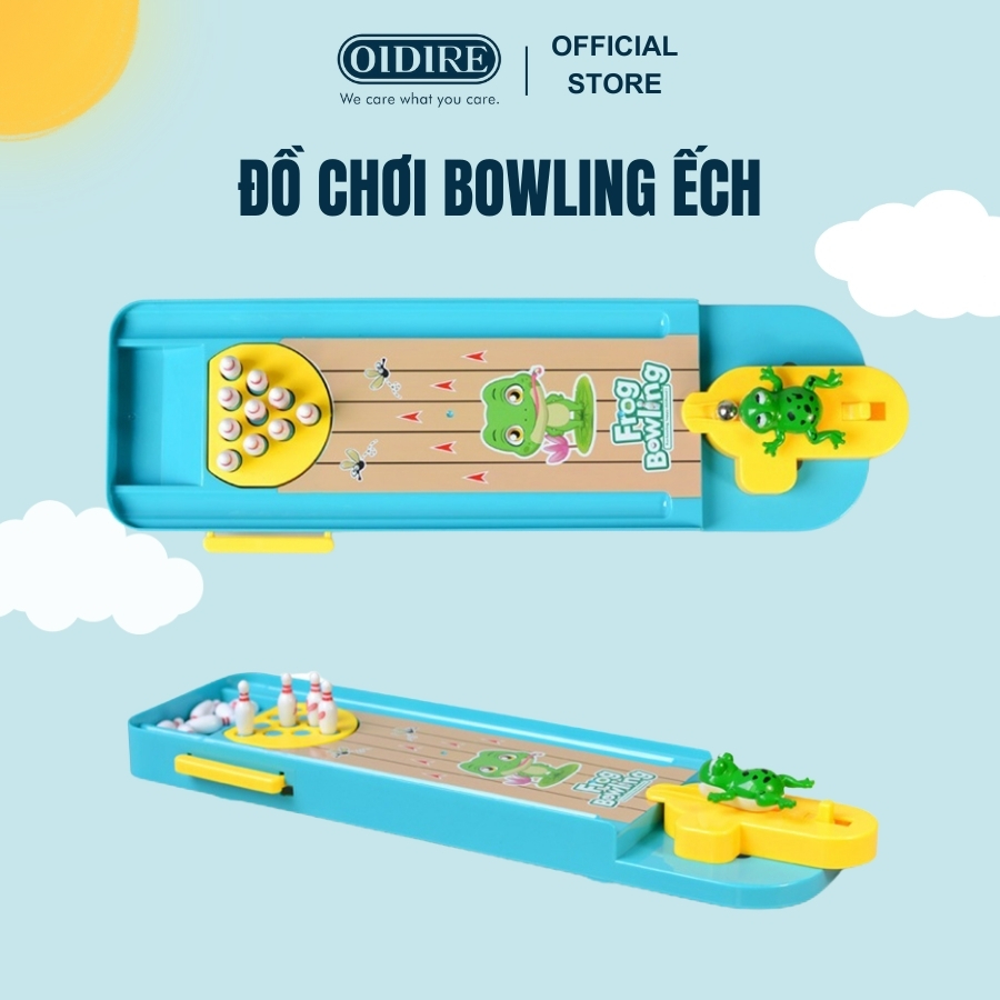 Đồ Chơi Bowling Ếch Trò Chơi Bowling Mini Hình Con Ếch Vui Nhộn Cho Bé