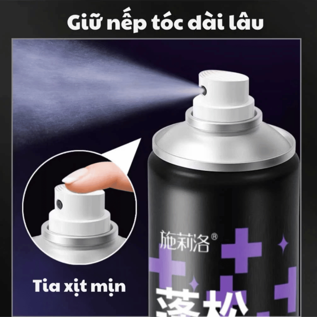 Gôm xịt phồng tóc Ginbi - Giữ nếp chắc chắn, tạo kiểu cho tóc, không gây bết dính, xịt mềm mại, giữ nếp lâu dài, 200ml