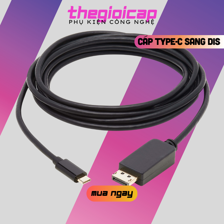 Cáp Chuyển Đổi Type-C sang Displayport Dài 1.8M
