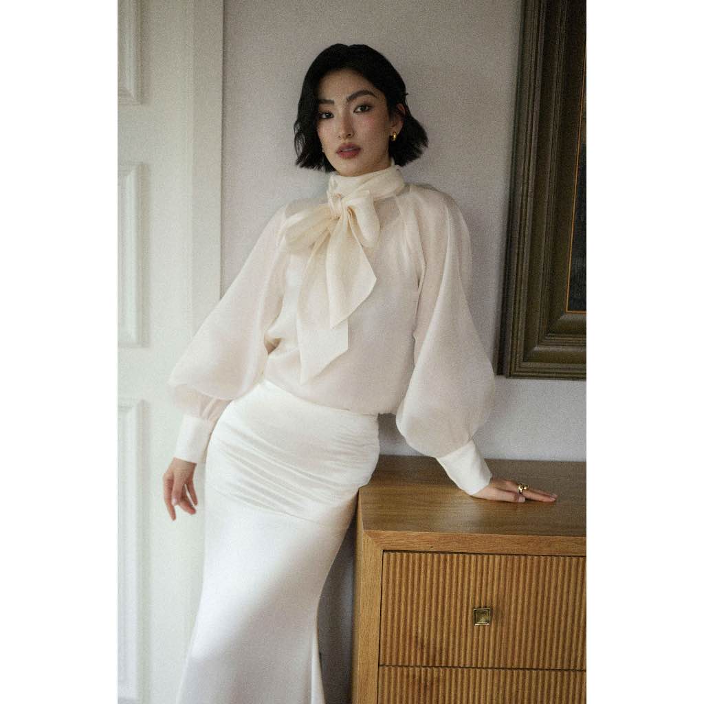 SCARF COLLAR BLOUSE - BST Mini Spring 2025 by December Chris