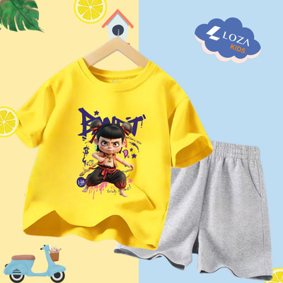 Bộ đồ cho bé trai Natra - Quần áo trẻ em nam size từ 15-40kg-  Loza Kids SB243