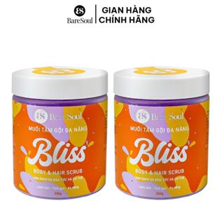  Combo 2 Muối tắm gội tẩy tế bào chết da đầu tóc chứa AHA BareSoul BLISS Hair Scrub 330gx2 