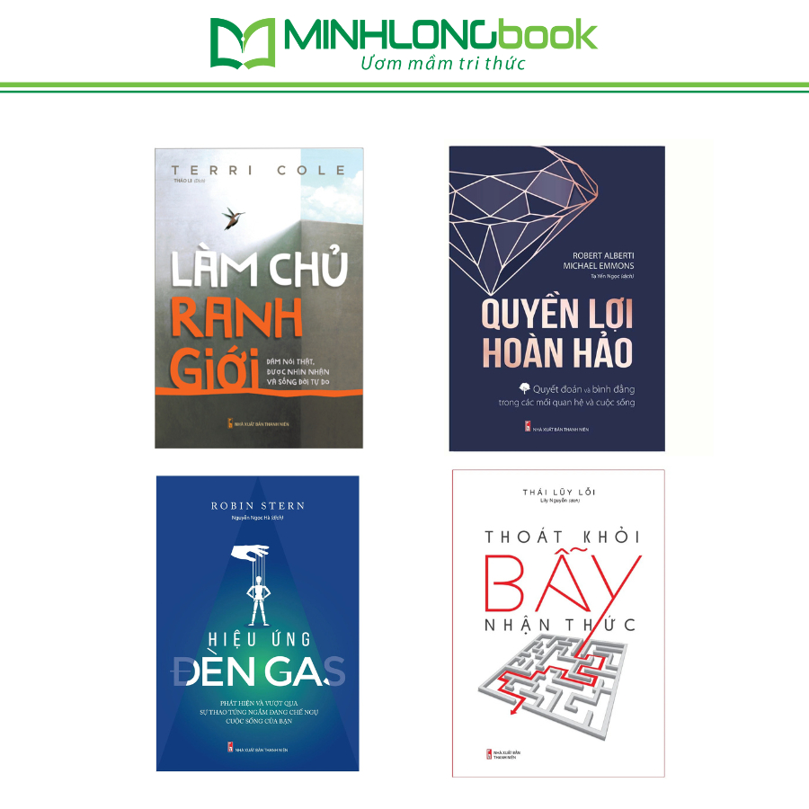 Sách: Hiệu Ứng Đèn Gas + Thoát Khỏi Bẫy Nhận Thức + Quyền Lợi Hoàn Hảo + Làm Chủ Ranh Giới