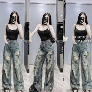 QUẦN JEAN NỮ BAGGY ỐNG SUÔNG RỘNG RÁCH LƯNG CAO NÂNG MÔNG PHONG CÁCH CAO CẤP - DUBATI FASHION