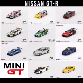 Mô hình xe Nissan GT R32 R34 R35 nismo GT500 230 , #23 red , #12 Calsonic Team Impul 1:64 Minigt