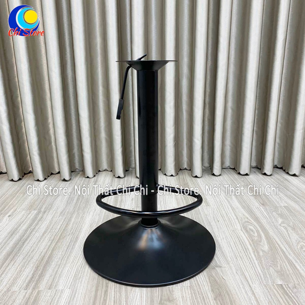 phụ kiện ghế xoay chân đen cao 60/80cm