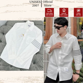 Áo Sơ Mi Nam Dài Tay - Áo Sơ Mi Thom Browne Nam Chất Vải Cotton Lụa Cao Cấp 100%