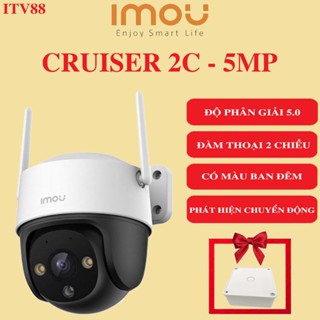   TẶNG HỘP KT  Camera IMOU IP Ngoài trời 360 Độ - Độ phân giải 5MP 3MP IMOU Cruiser 2C S7CP-5M0WE 3M0WE 
