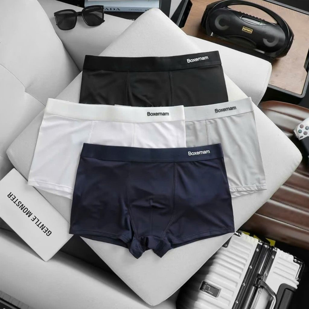 [COMBO 4] Quần Sịp Đùi Boxer Nam Cao Cấp, Quần Sịp Nam Co Giãn 4 Chiều Thoáng Mát - MAN GEAR