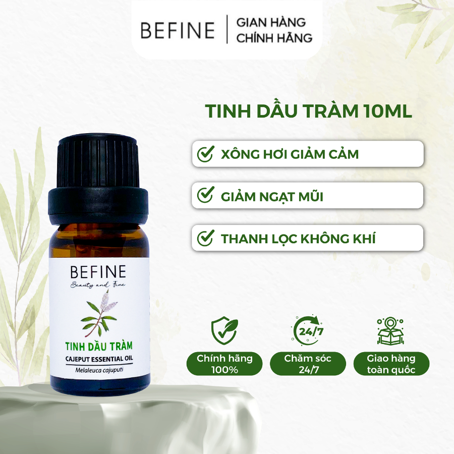 Tinh Dầu Tràm Gió Befine Nguyên Chất Giàu Cineol 10ML