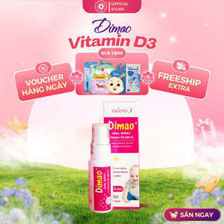 Dimao - Vitamin D3 400UI dạng xịt - Tăng Cường Hấp Thu Canxi, Hàng Nhập Khẩu Châu Âu (Chai 25ml )