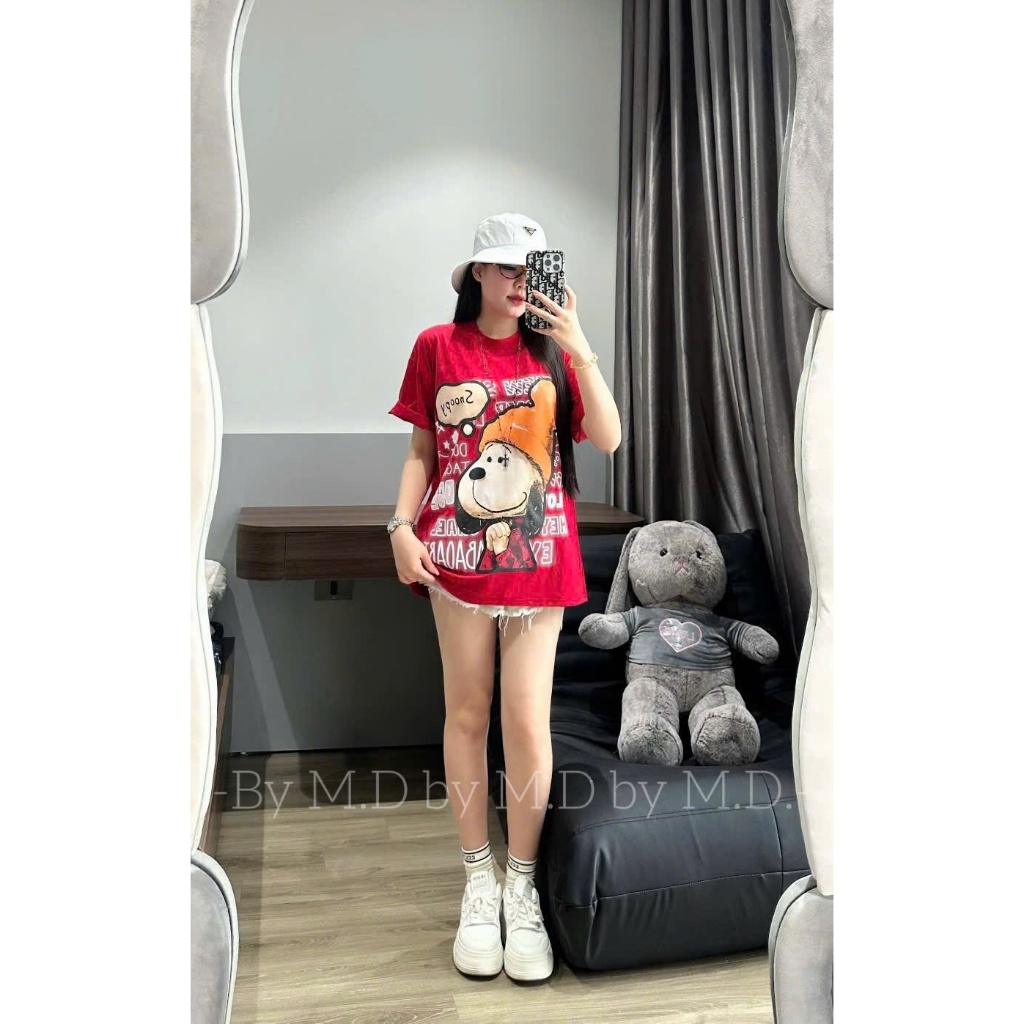 Áo phông nữ in hình chú CÚN siêu dễ thương. Áo thun nữ chất cotton hot hit 2025 | BigBuy360 - bigbuy360.vn