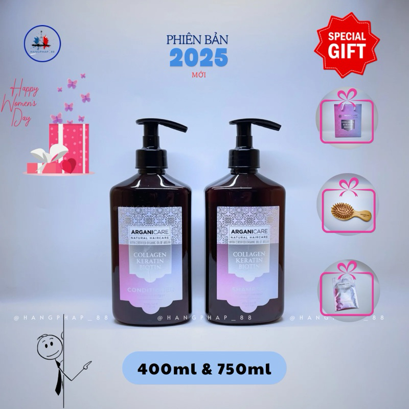 Bộ gội xả collagen Biotin (dưỡng phục hồi & mọc tóc)