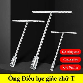 Tay vặn khẩu chữ T OSIDEN ống điếu vặn tuýp chữ T đa dạng kích thước từ 6 mm - 19 mm inox cao cấp chuyên vặn siết