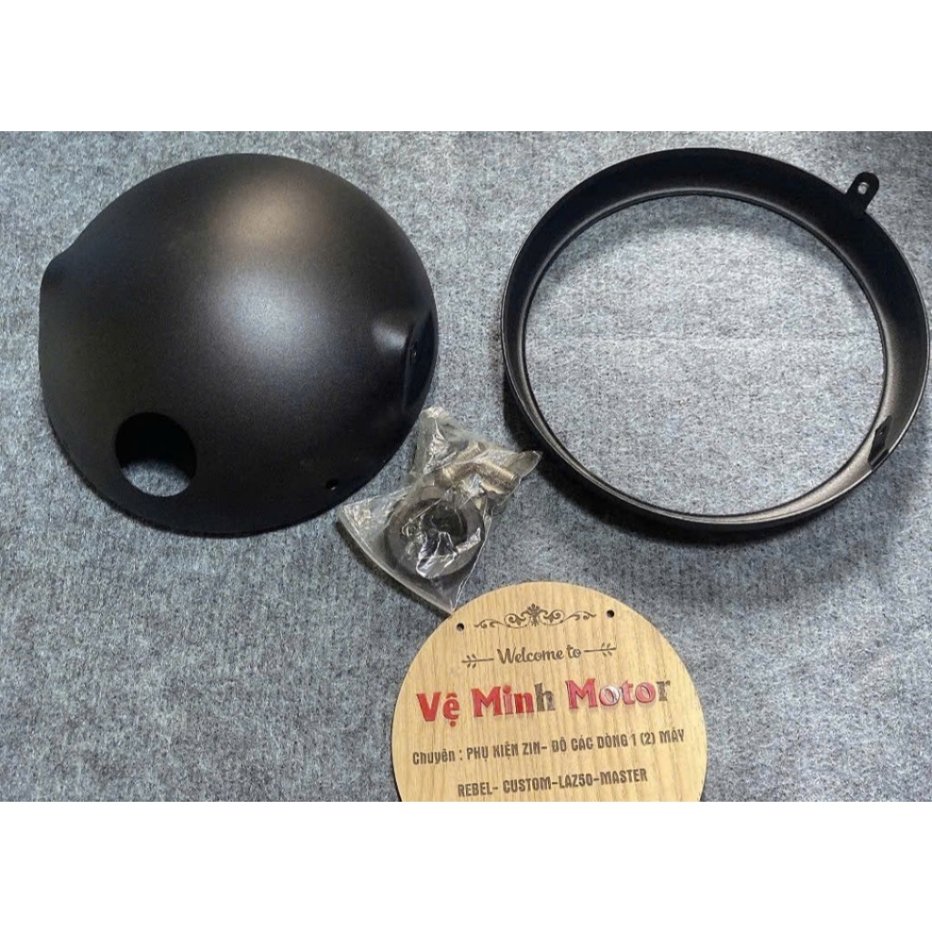 Gáo đèn pha 7 inch sắt