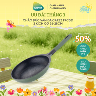 Chảo Đúc Vân Đá Carez FPC581DI26SN - Kích thước 26Cm - Greblon