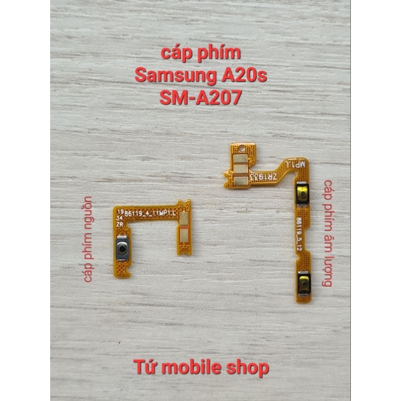 Cáp phím nguồn , cáp phím âm lượng Samsung A20s SM-A207