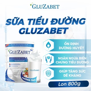 Gluzabet 800g - Sữa Hạt Chuyên Dùng Cho Người Tiểu Đường, Ổn Định Đường Huyết, Ngăn Ngừa Biến Chứng,Tăng Cường Đề Kháng