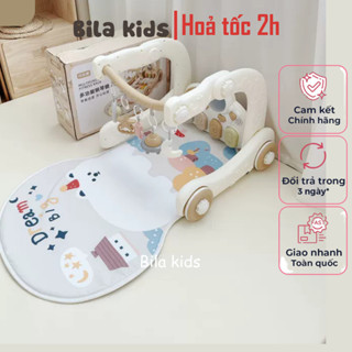 Thảm nhạc cho bé sơ sinh kiêm xe tập đi 3IN1, đồ chơi cho trẻ 0-12 tháng tuổi nằm chơi, nghe nhạc đàn piano  BILA KIDS