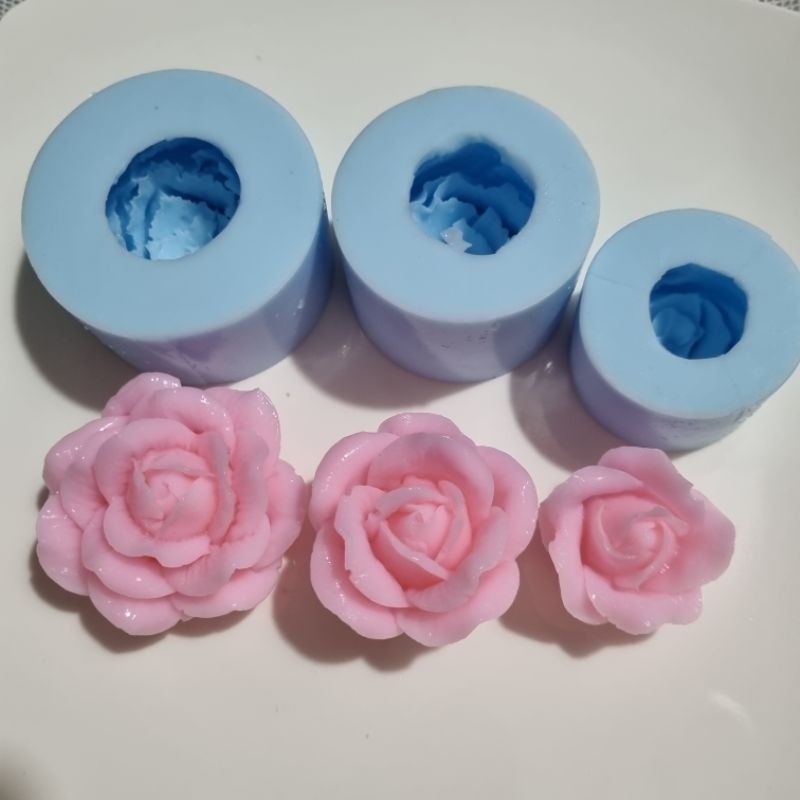 sét 3 khuôn silicon hoa hồng mã B40b41b42 sét 3 hoa hồng mã B