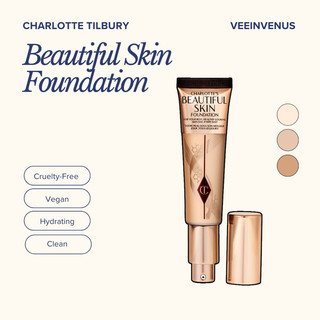 veeinvenus | Kem nền Charlotte Tilbury Beautiful Skin Medium Coverage Liquid Foundation with Hyaluronic Acid 