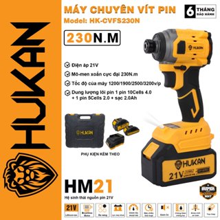 [Chính hãng] Máy Bắn Vít HUKAN HK-CSFS230N Điều Chỉnh 4 Cấp Lực Siết 230N.m Động Cơ Không Thổi Than