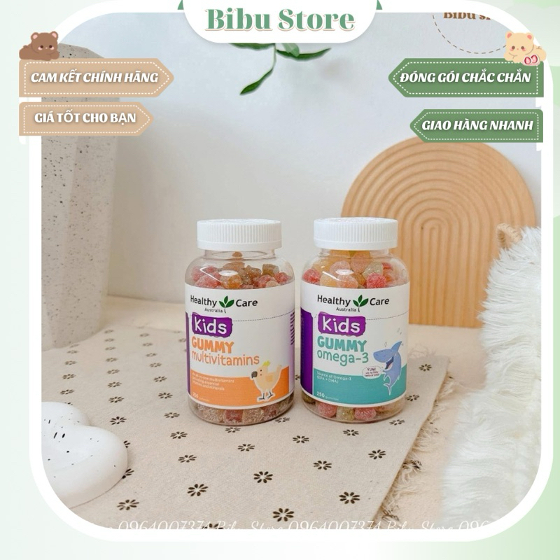 Kẹo Gummy Healthycare Omega3,multivitamins