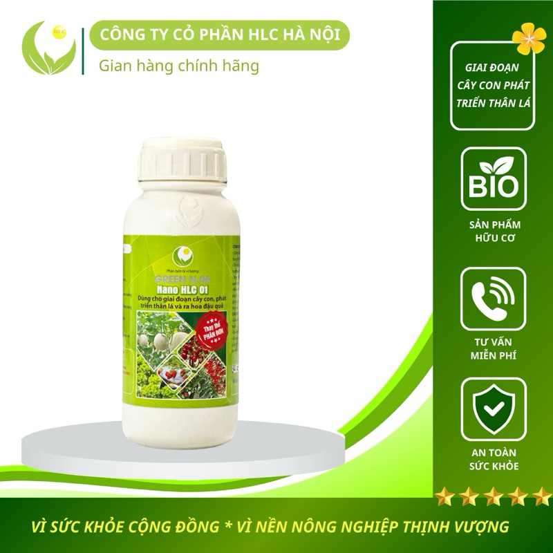 Phân bón cao cấp NANO HLC 01 500ML