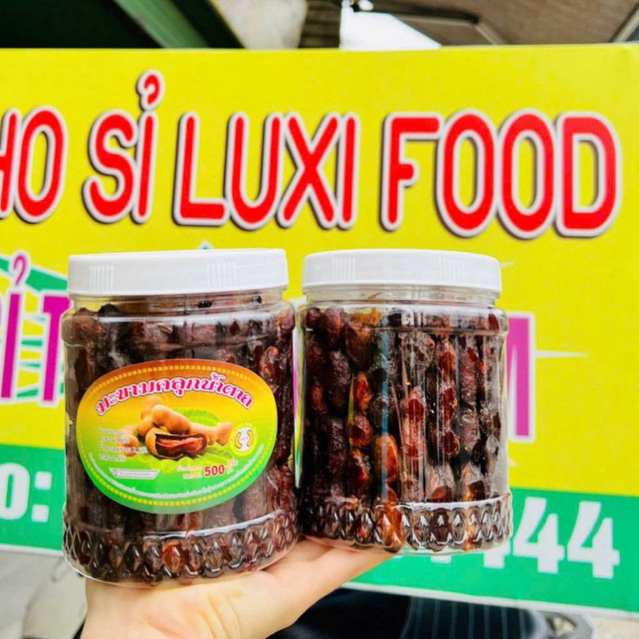 Combo 1kg (2 Hũ) Me Lào Muối Tôm 500gr. Ăn Vặt Giá Sỉ Siêu Ngon Snack Thức Ăn