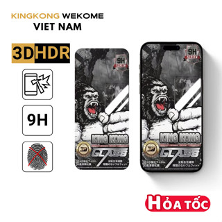 Kính cường lực KINGKONG WEKOME KK-85 trong suốt, chống nhìn trộm sắc nét full màn hình lphone 11 12 13 14 15 16 Promax