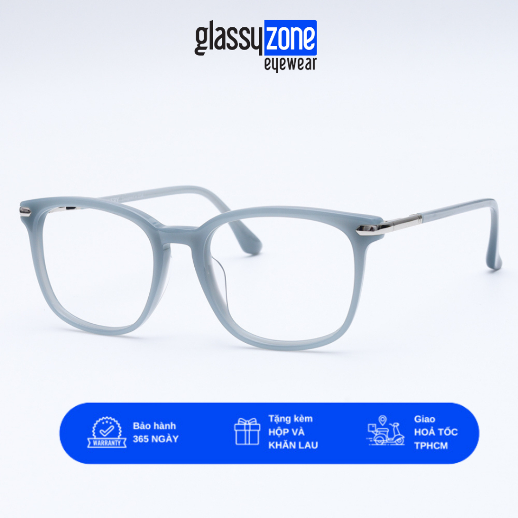 Gọng kính cận, Mắt kính giả cận Acetate Form vuông Nam Nữ Avery 14039- GlassyZone