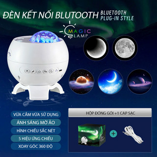 Đèn Chiếu Xoay Ngân Hà Galaxy OneFire, Đèn Chiếu Các Hành Tinh Kết Nối Loa Bluetooth Trang Trí Phòng