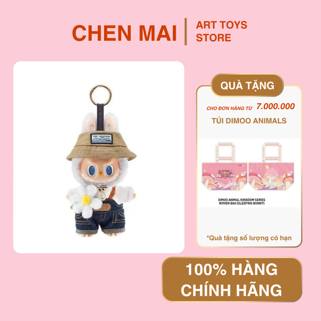 [ CHÍNH HÃNG ] POPMART Móc khóa Labubu Fall In Wild hoa cúc nhỏ