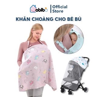  Khăn choàng cho bé bú BABIBO Khi ra ngoài màn che xe đẩy kêm khăn che nắng chắn gió cho bé 