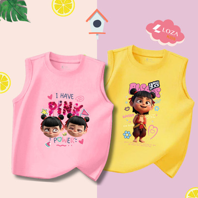 Áo thun Natra cho bé gái - Áo phông sát nách cho bé Loza Kids ST002