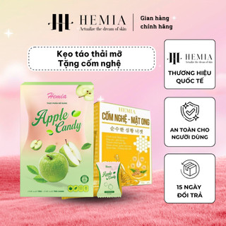Kẹo giảm cân HEMIA vị táo thành phần thiên nhiên, an toàn không chất bảo quản