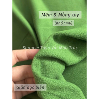 Vải nỉ bông cotton mỏng co giãn (Khổ 1m6) | Làm bộ nỉ, áo hoodie, quần nỉ, lót trong áo, lót chăn