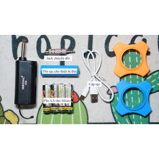 Micro không dây Sertong SER-K58 Chính Hãng, Bắt Âm Cực Chuẩn, Chống Hú Rít, Hỗ Trợ Giọng Hát Tối Đa