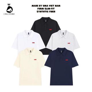 Combo 2 Áo Polo Nam UMA Thêu Chữ Đỏ Mẫu Mới 2025 Chất Liệu Poly Dệt Kim Cao Cấp Kiểu Dáng Trẻ Trung