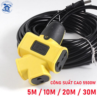 [🎆 Free shipping] Cuộn Dây Điện Dài 5M 30M Kèm Ổ Cắm, Phích Cắm Đúc Chịu Lực Cao Đa Năng Tiện Lợi Dài 30M